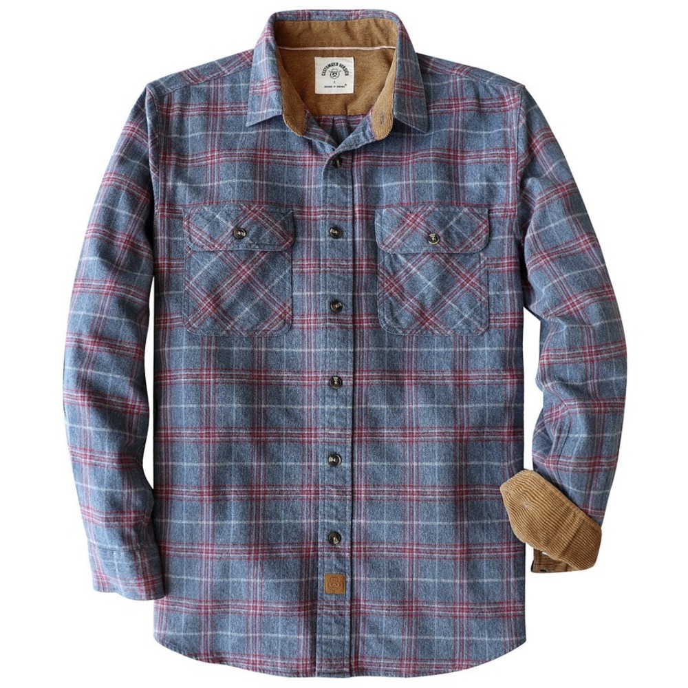Dubinik Mens Corduroy Collar‎ Long Sleeve Button Up Shirt Size L New W Tags